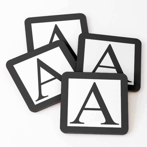 Item preview, The Letter A Black on White 5748 designed and sold by Art in My Loft.