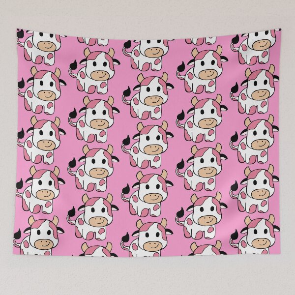 Item preview, Super cute cow, dark pink, adorable and beautiful design designed and sold by Barolina.