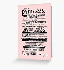 I Am a Princess Grußkarte