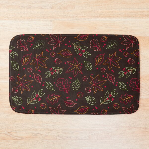 Item preview, Neon Autumn Leaves Pattern designed and sold by Melissa Plugge-Dekker.