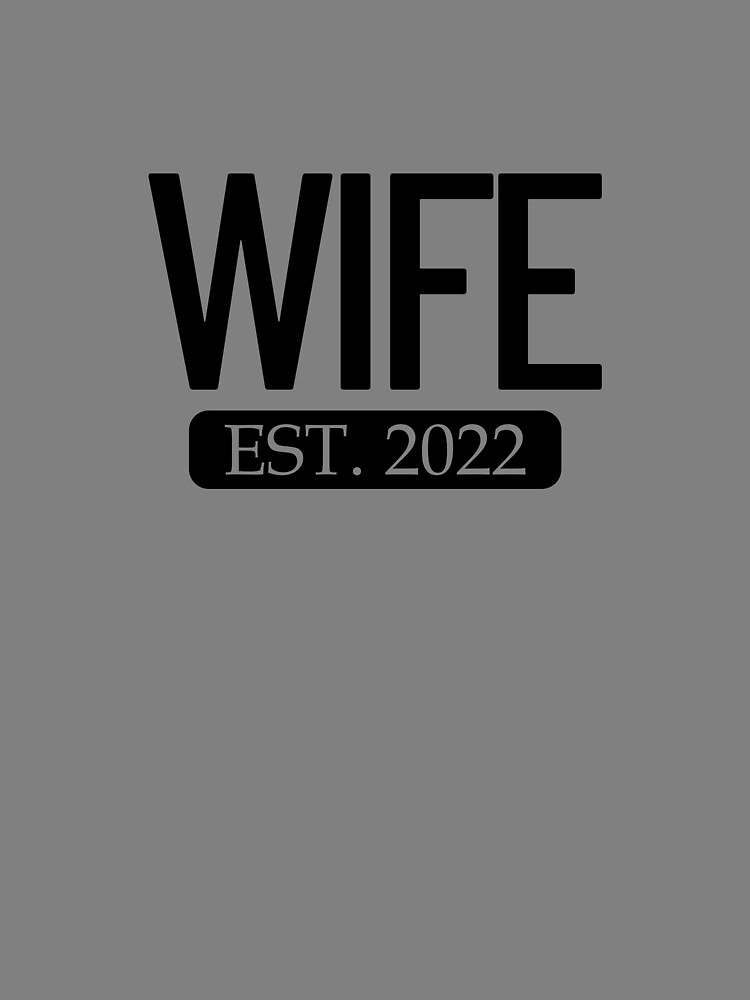 Thumbnail 3 von 3, Tuch, Wife Est. 2022 Matching Couple Newlywed Married 2022 Gear designt und verkauft von DynamicDesign.