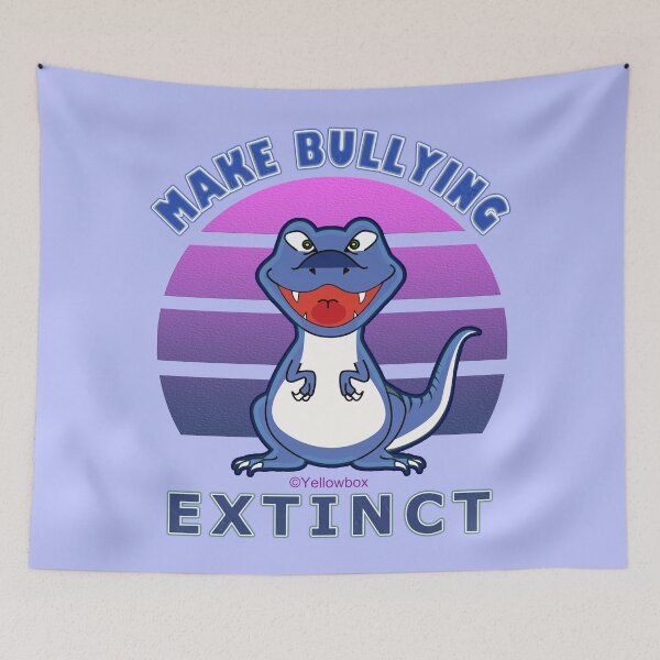 Item preview, Make Bullying Extinct For Unity Day, Purple Dinosaur Illustration - Yellowbox ink painting designed and sold by twyellowbox.