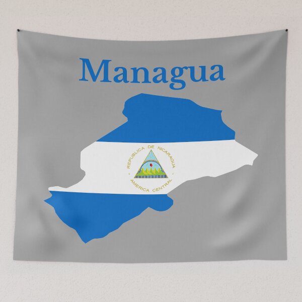 Item preview, Managua Department Map Design, Nicaragua.  designed and sold by marosharaf.