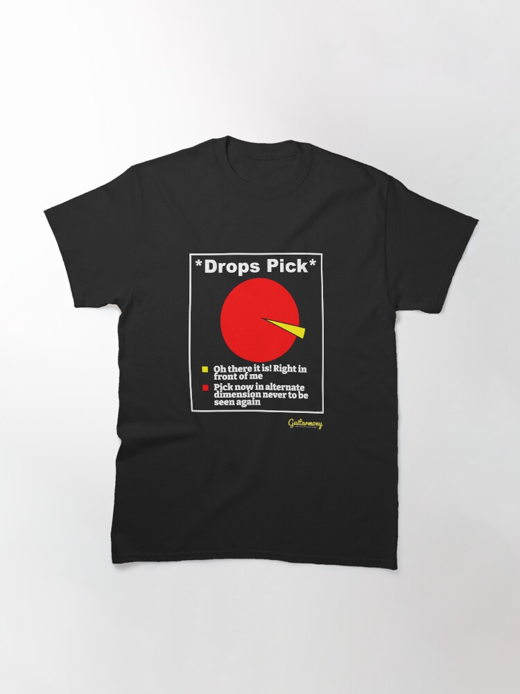 Thumbnail 2 of 7, Classic T-Shirt, Drops Pick designed and sold by Guitarmony.