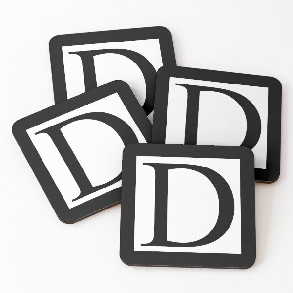 Item preview, The Letter D Black on White 5748 designed and sold by Art in My Loft.