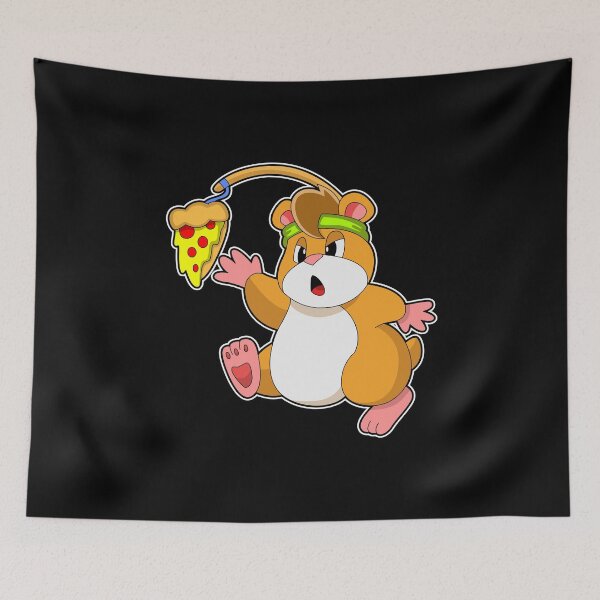 Item preview, Hamster at Eating with Pizza designed and sold by Snabdesign84.