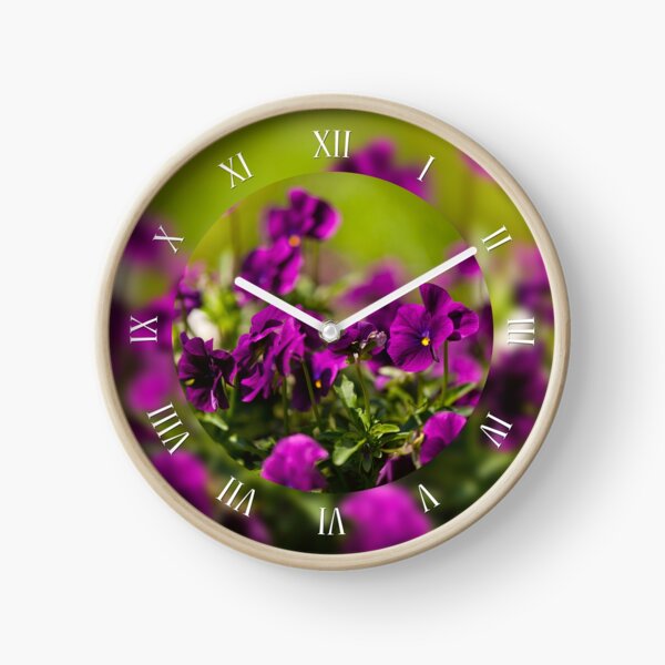 Item preview, Purple pansies flowering plants designed and sold by Arletta Cwalina.