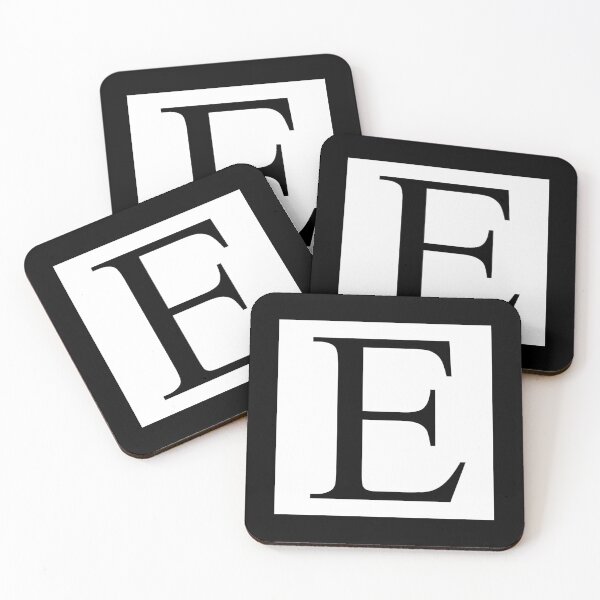 Item preview, The Letter E Black on White 5748 designed and sold by Art in My Loft.
