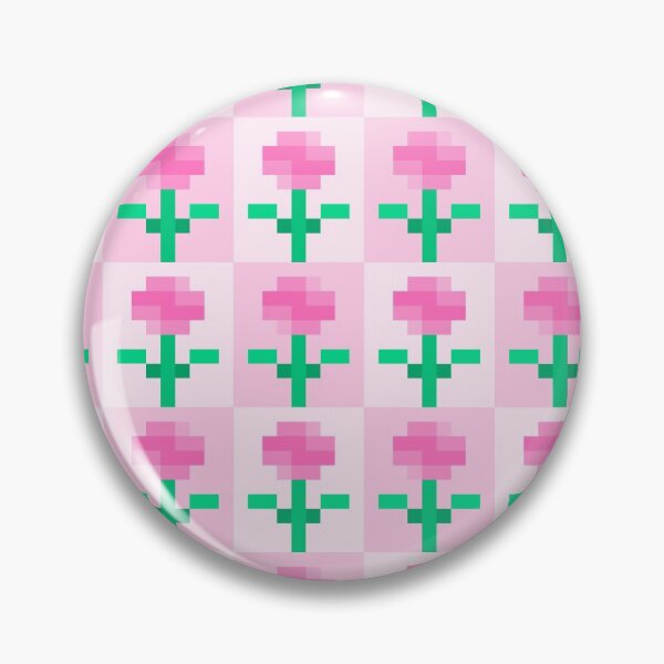 Item preview, Pink Pixel Marigold Flowers designed and sold by rin3d .