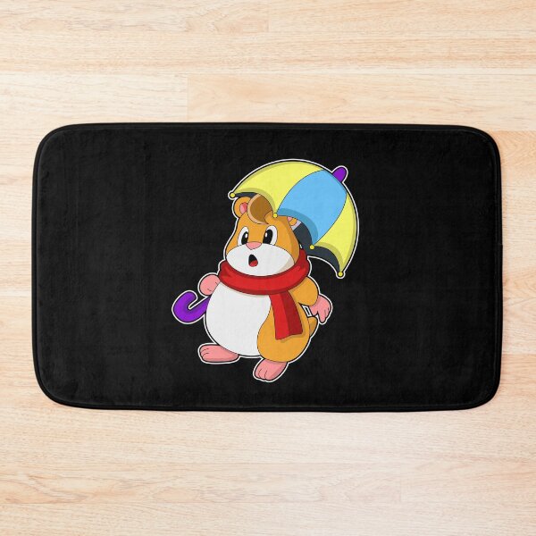 Item preview, Hamster at Rain with Umbrella designed and sold by Snabdesign84.
