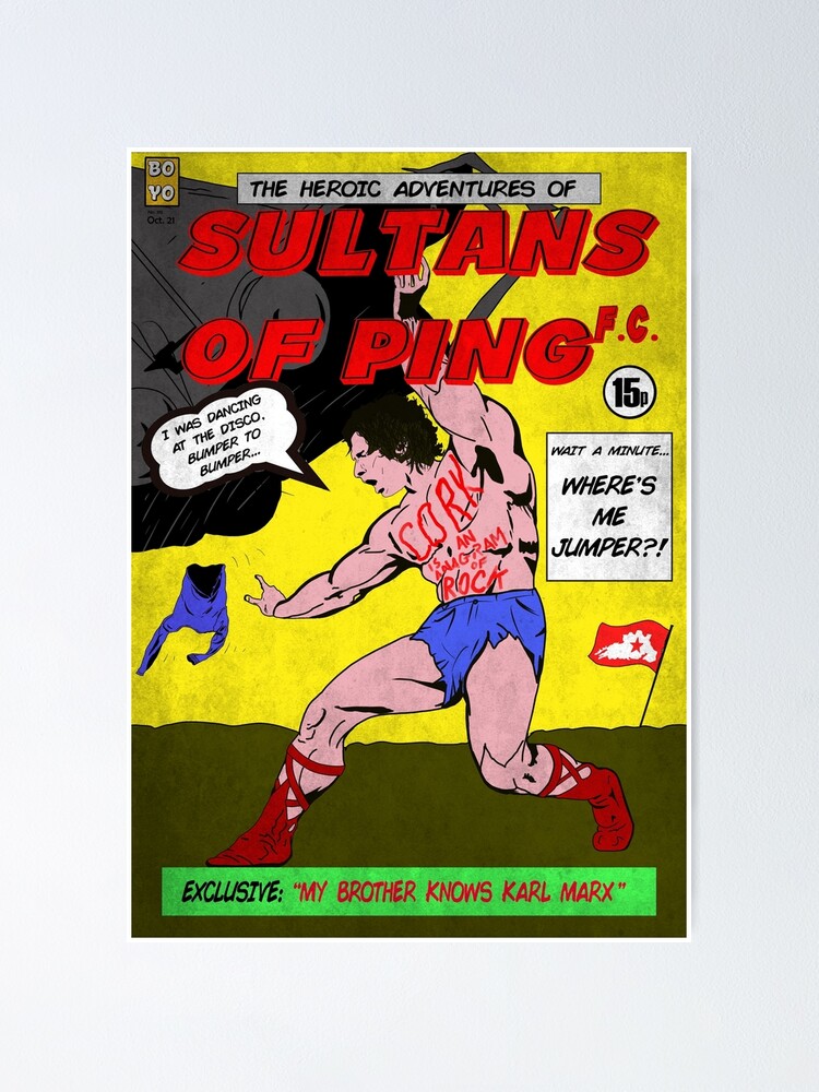 "Sultans of Ping F.C. Comic" Poster for Sale by Wanderdreaming Redbubble