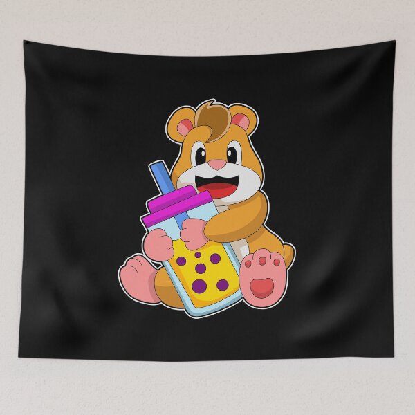 Item preview, Hamster with Baby bottle Juice designed and sold by Snabdesign84.