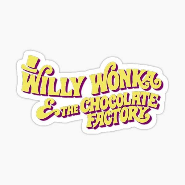 Willy Wonka and the Chocolate Factory Wonka Bar Logo Planner Calendar  Scrapbooking Crafting Stickers 