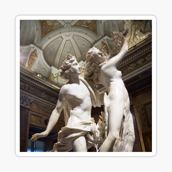Aperçu de l'œuvre Apollon et Daphné - Apollo e Dafne, du sculpteur Gian Lorenzo Bernini (1622) créée et vendue par Paolo Modena Photography    -   Fine Italian Art.
