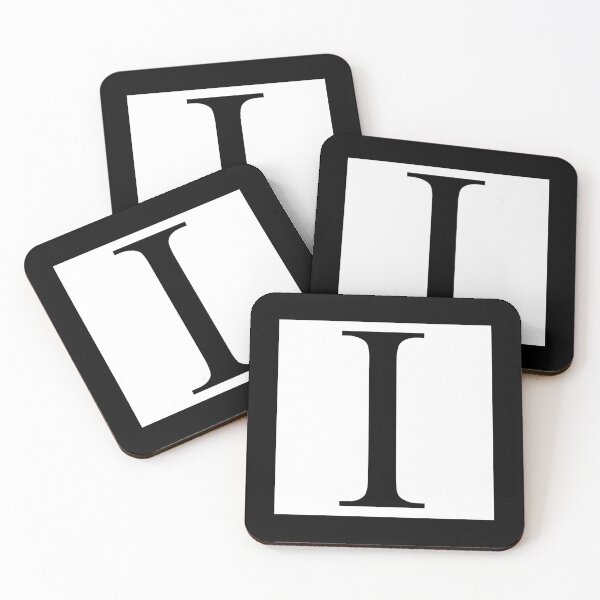 Item preview, The Letter I Black on White 5748 designed and sold by Art in My Loft.