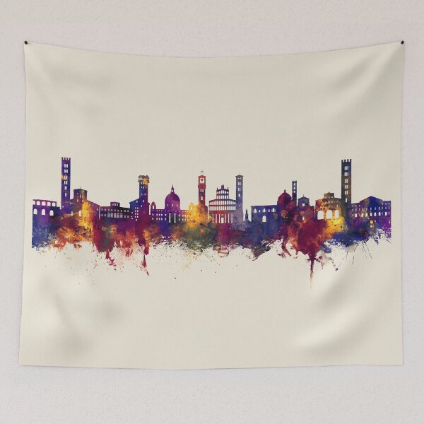 Item preview, Lucca Italy Skyline designed and sold by ArtPrints.