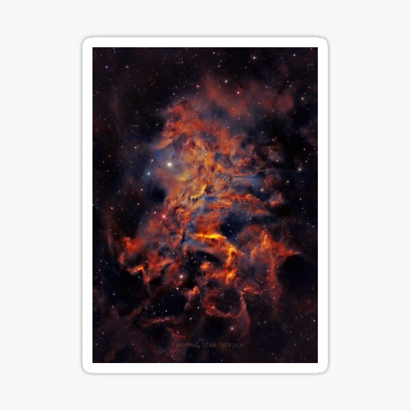 Flaming Star Nebula HD! Sticker