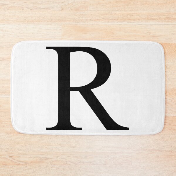 Item preview, The Letter R Black on White 5748 designed and sold by Art in My Loft.