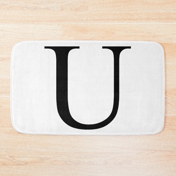 Item preview, The Letter U Black on White 5748 designed and sold by Art in My Loft.