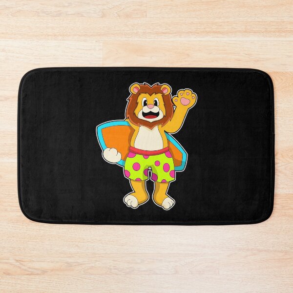 Item preview, Lion as Surfer with Surfboard designed and sold by Snabdesign84.