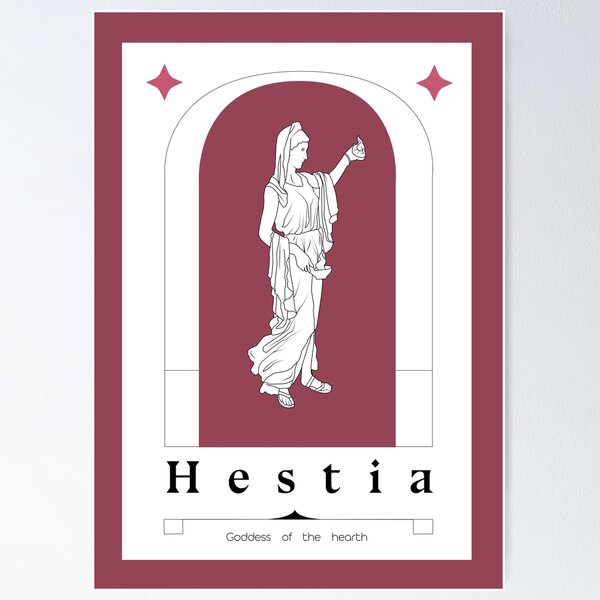 Item preview, Hestia Greek Goddess Sculpture Art Print designed and sold by IrisNook.