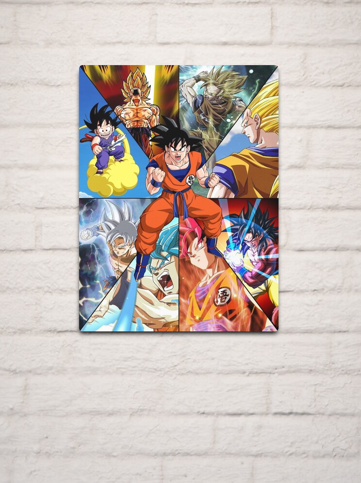 Goku Super Saiyan Blue Kaioken Silk Poster Printed Wall Decor 20 x