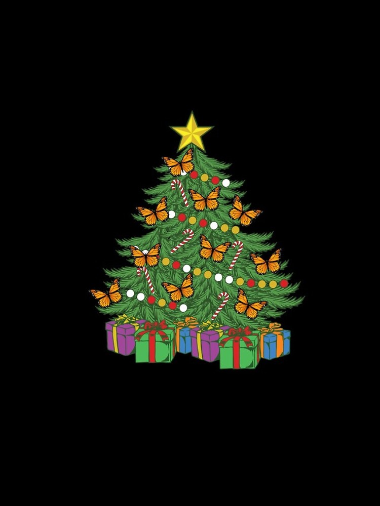 Aperçu 4 sur 4. Coque iPhone avec l'œuvre Monarch Butterfly Christmas Tree Ornaments Orange Butterfly Gear créée et vendue par DynamicDesign.
