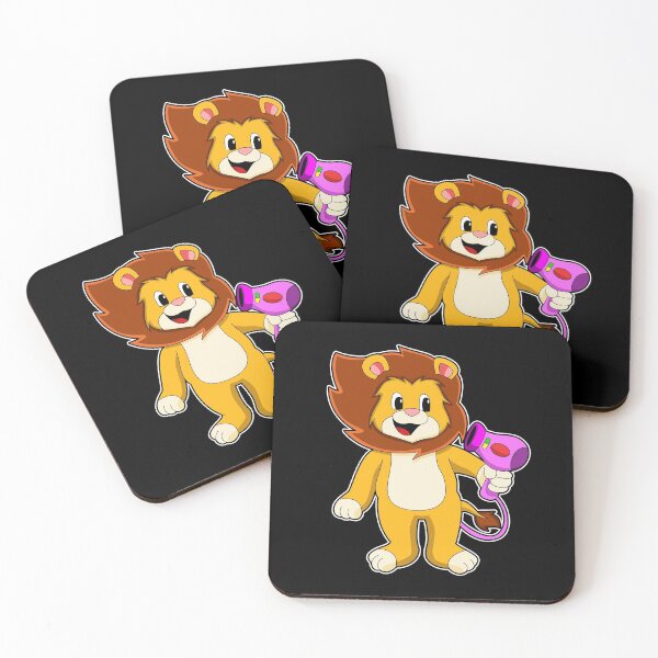 Item preview, Lion with Hair dryer designed and sold by Snabdesign84.