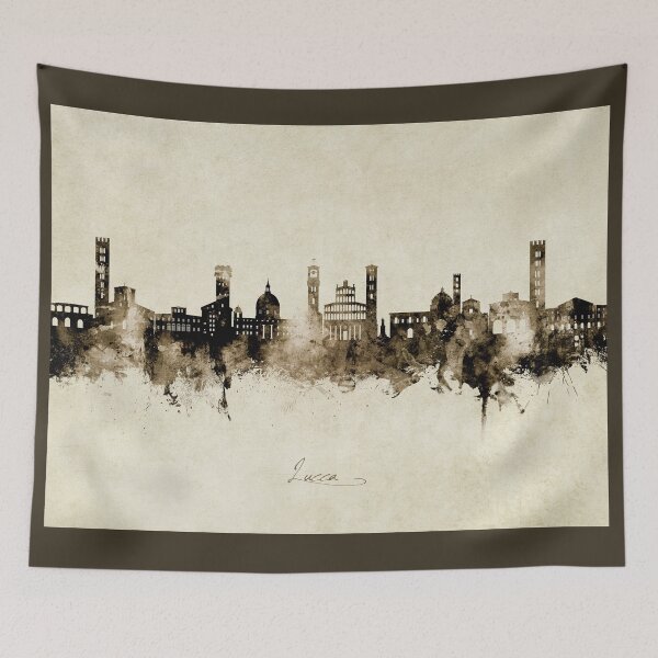 Item preview, Lucca Italy Skyline designed and sold by ArtPrints.