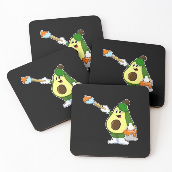 Item preview, Avocado as Painter with Paint brush designed and sold by Snabdesign84.