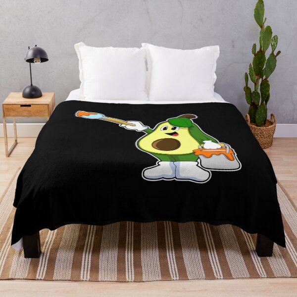 Item preview, Avocado as Painter with Paint brush designed and sold by Snabdesign84.