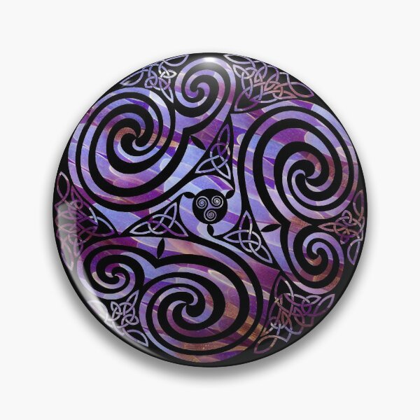 Item preview, Triskel Violet designed and sold by fraktonart.
