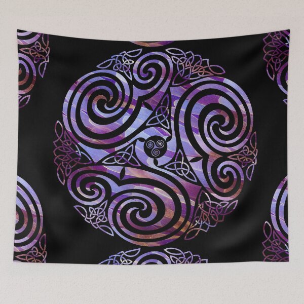 Item preview, Triskel Violet designed and sold by fraktonart.