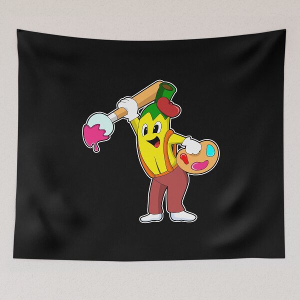 Item preview, Banana as Painter with Paint brush designed and sold by Snabdesign84.