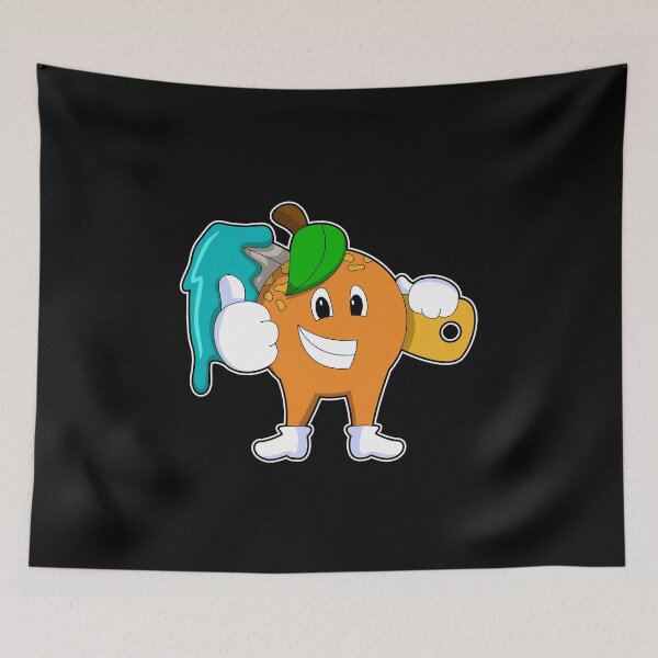 Item preview, Orange as Painter with Paint brush designed and sold by Snabdesign84.