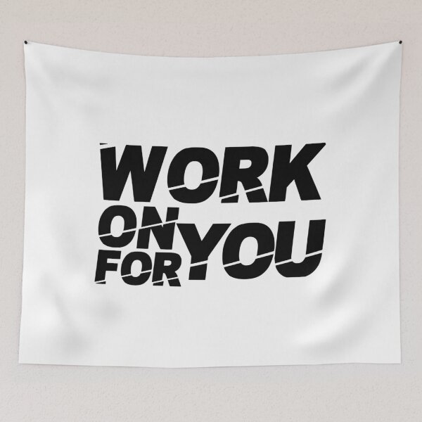 Item preview, Work On You For You Motivational Quote designed and sold by Tema EL.