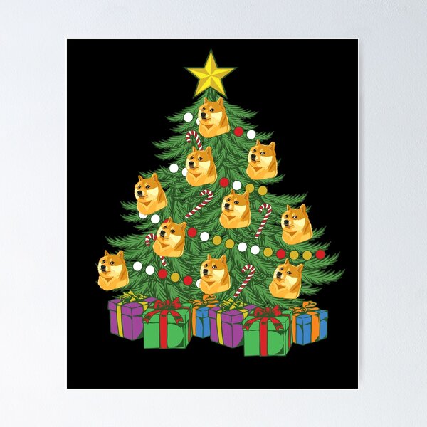 Item preview, Dogecoin Christmas Tree Crypto Doge Ornaments Dogecoin Gear designed and sold by DynamicDesign.