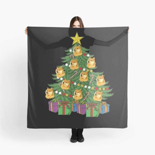 Artikelvorschau, Dogecoin Christmas Tree Crypto Doge Ornaments Dogecoin Gear entworfen und verkauft von DynamicDesign.