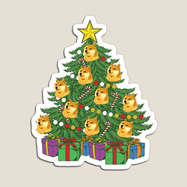 Item preview, Dogecoin Christmas Tree Crypto Doge Ornaments Dogecoin Gear designed and sold by DynamicDesign.