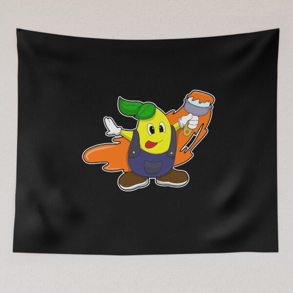 Item preview, Pear as Painter with Paint brush designed and sold by Snabdesign84.