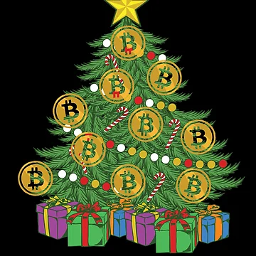 Imagen de la obra Bitcoin Christmas Tree Crypto BTC Ornaments Bitcoin Gear de DynamicDesign