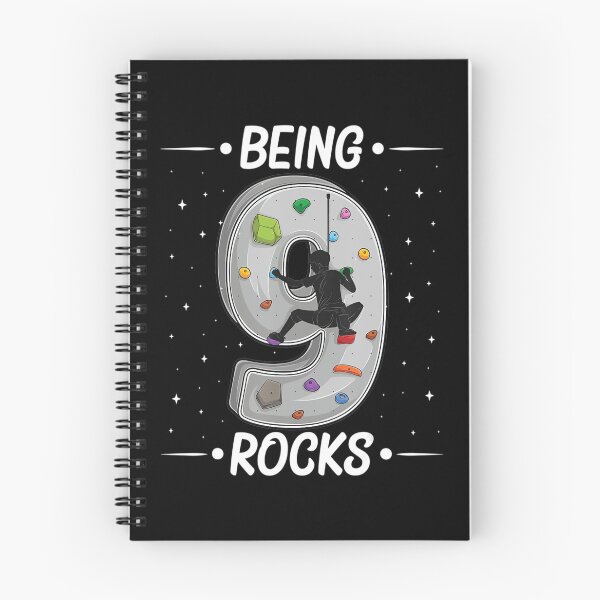 Item preview, 9 year old rock climbing 9th birthday Adventures Climber designed and sold by GabiStock.
