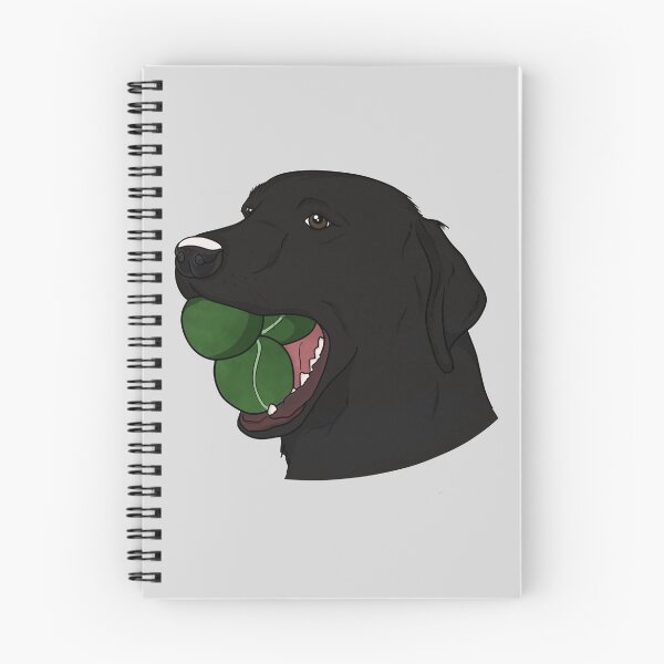 Item preview, Black Labrador with Tennis Balls  designed and sold by rmcbuckeye.