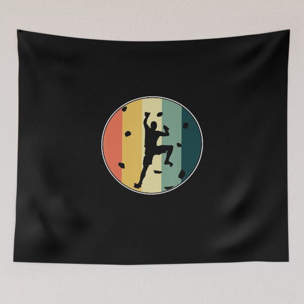 Item preview, Awesome Retro Wall Climber Rock Mountain Climbing Bouldering designed and sold by GabiStock.