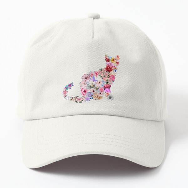 Cats and Flowers Dad Hat