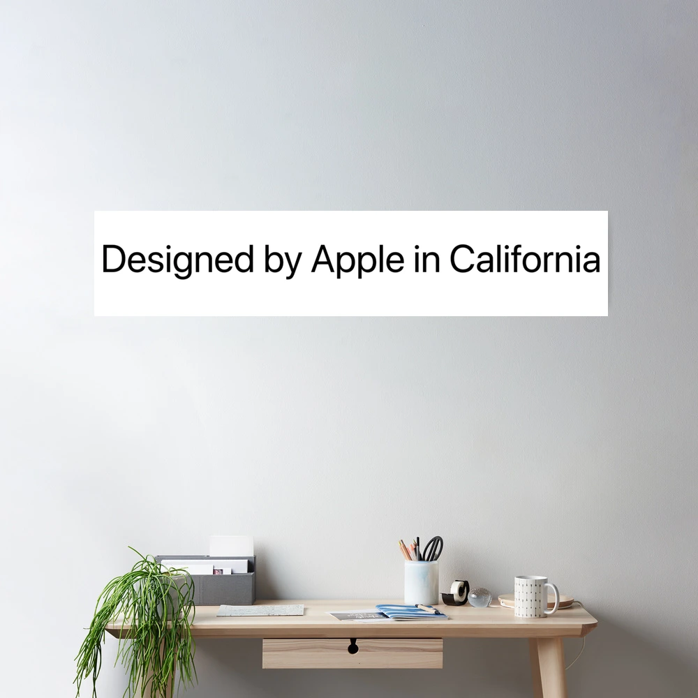 Designed by Apple in California Large 大 【お気に入り】 - アート