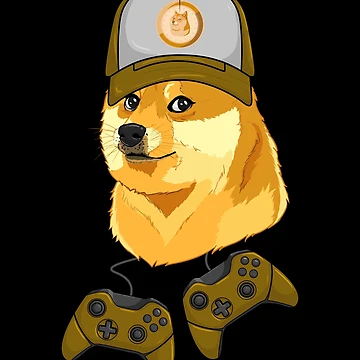 Imagen de la obra Dogecoin Video Game Player Crypto Doge Dogecoin Gamer Gear de DynamicDesign