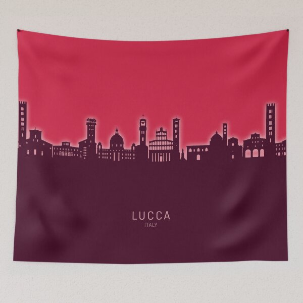Item preview, Lucca Italy Skyline designed and sold by ArtPrints.