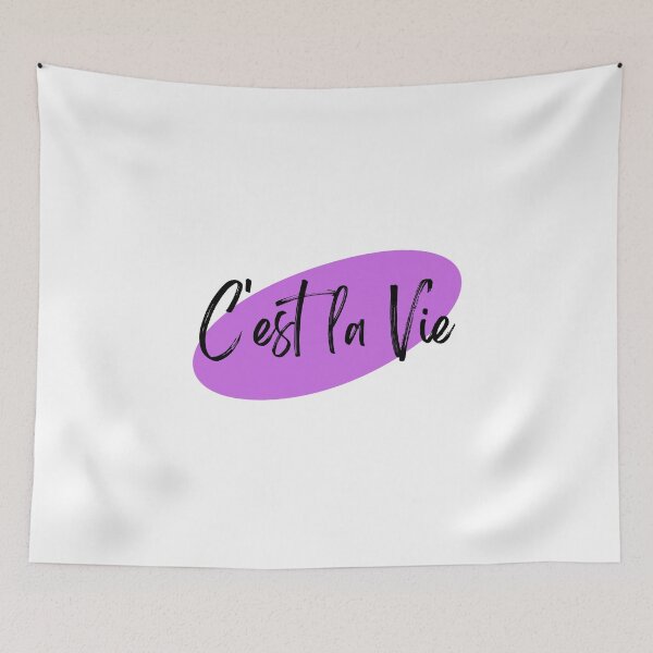 Item preview, French C'est la Vie Purple designed and sold by JanesCreations.