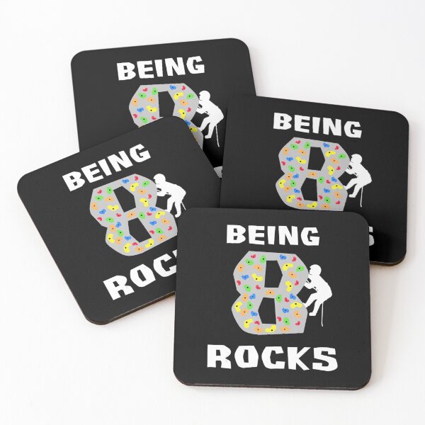 Item preview, Being 8 Years Old Rocks Funny Rock Climber Birthday designed and sold by GabiStock.